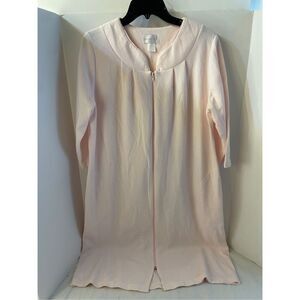 Shadowline‎ zipper gown robe small some dot stains